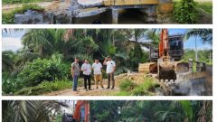 Kucurkan Dana CSR PT Musim Mas Bangun Jembatan Desa Talau