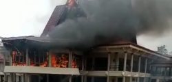 Kantor Wakil Rakyat Kabupaten Inhu Terbakar